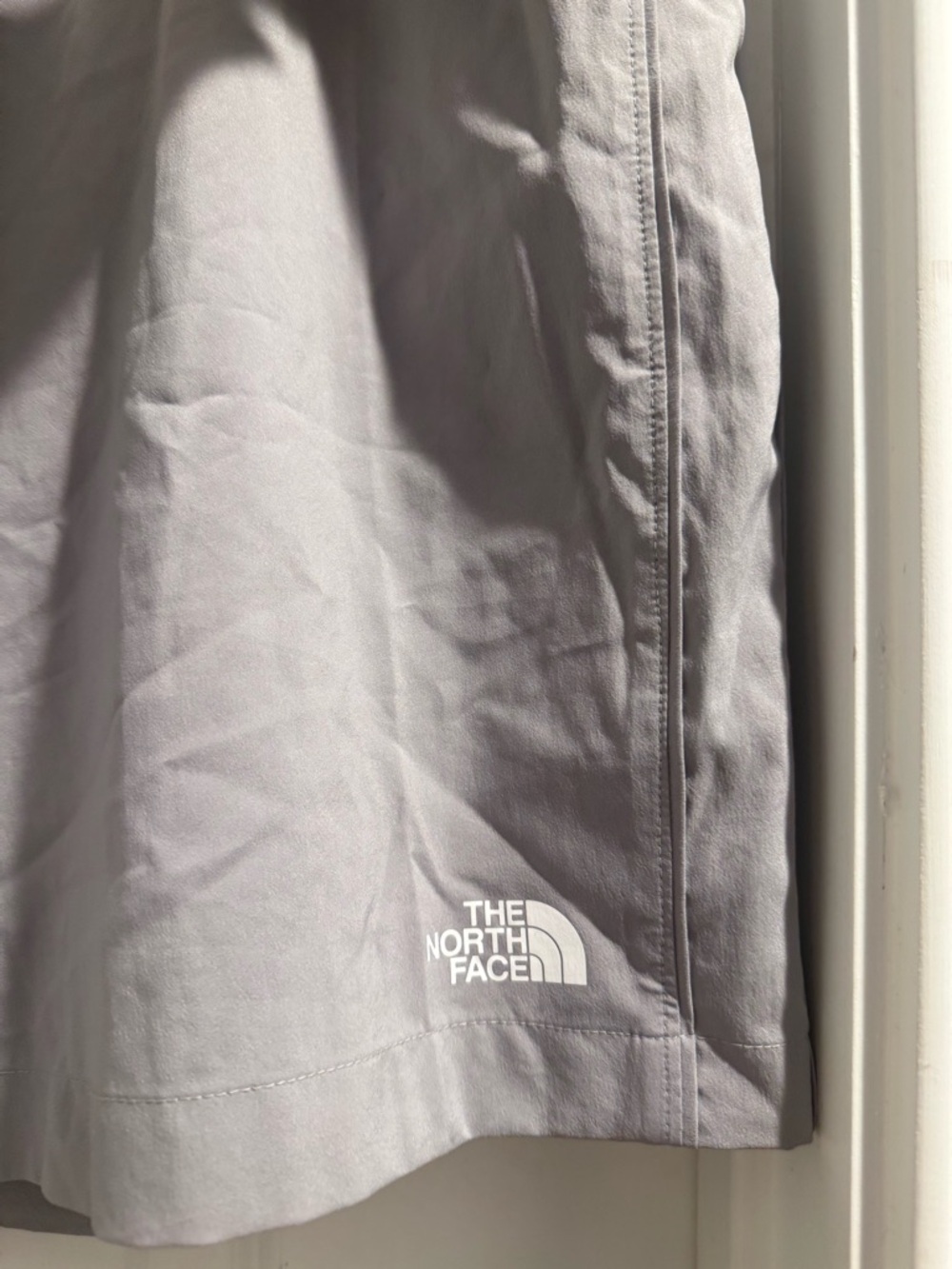The North Face Light Gray Elastic-Waist Shorts - Picture 2 of 3